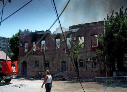 Луганск после бомбёжки