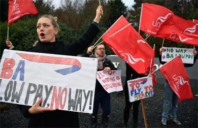 Сотрудники "British Airways" провели забастовку с требованием повышения заработной платы