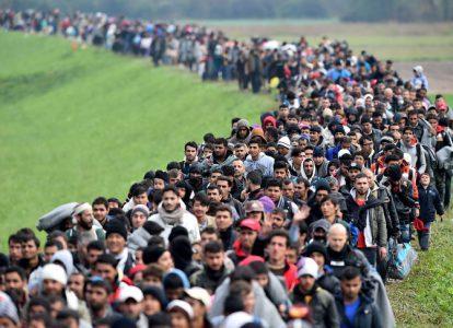 Мигранты на пути в Европу
