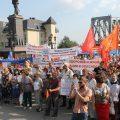 Пятый митинг против пенсионной реформы в Новосибирске