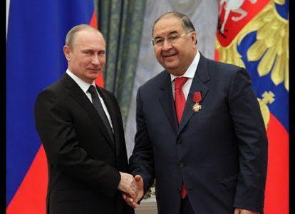 Владимир Путин и олигарх Алишер Усманов