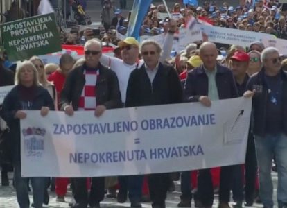 В Хорватии началась массовая забастовка учителей