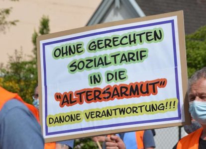 Забастовка на предприятии Danone