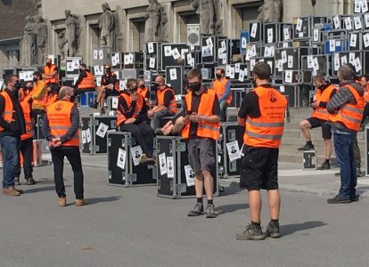 Массовые забастовки в Бельгии